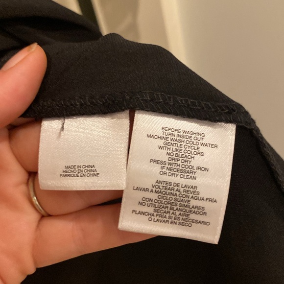 Anne Kline blouse with sheer sleeves size medium in black, loose fit - Picture 4 of 6